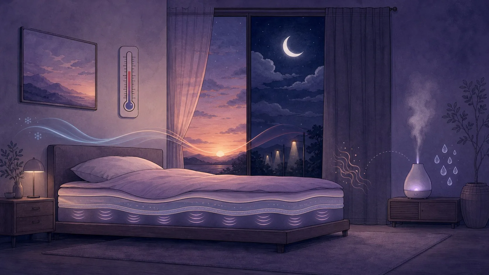 影響睡眠品質的環境要素:溫度、濕度、光線與床面支撐
