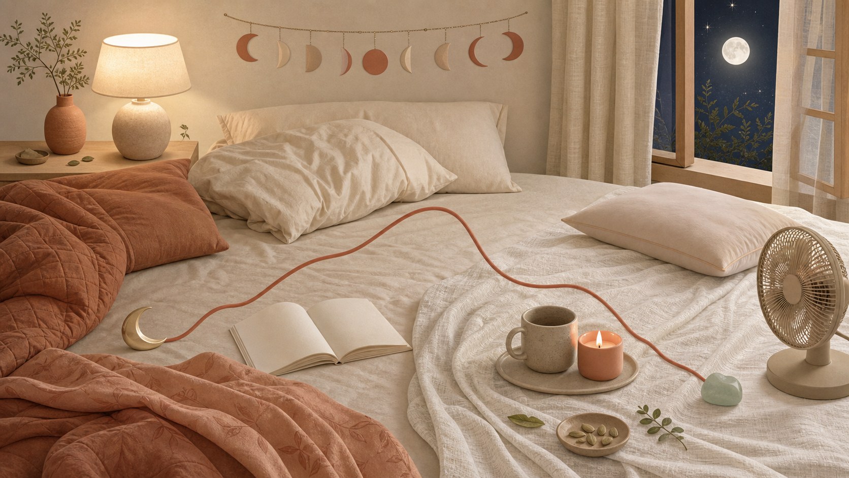 黃體期體溫升高睡不好？經前排卵後睡眠環境調整