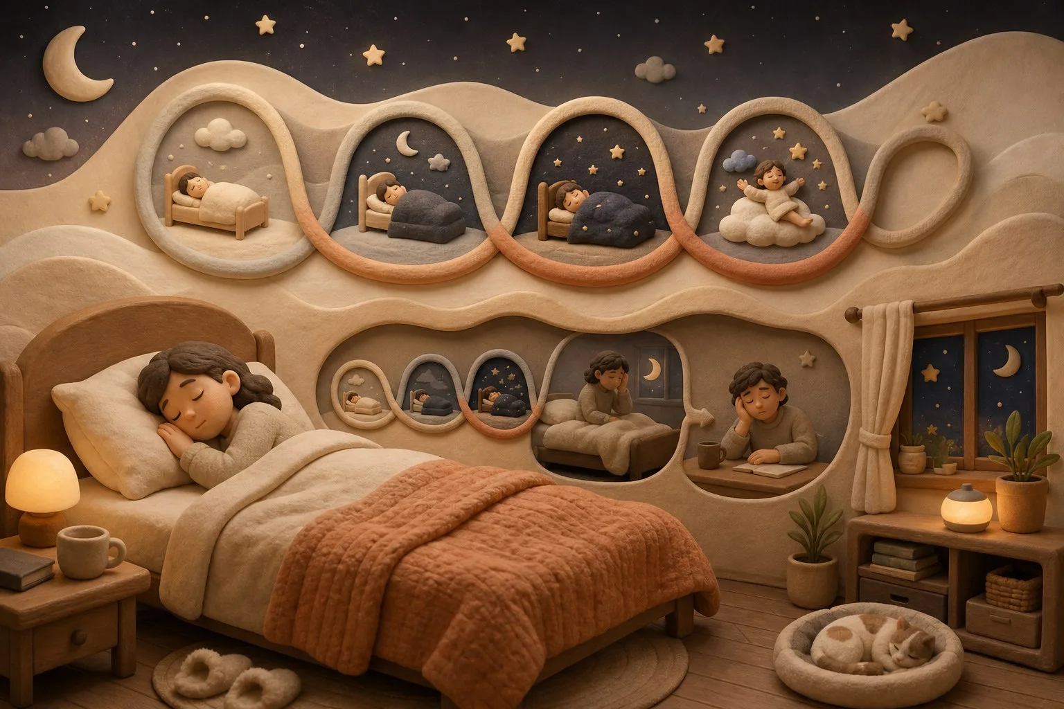 睡眠週期完整解析:淺眠深眠與REM怎麼分