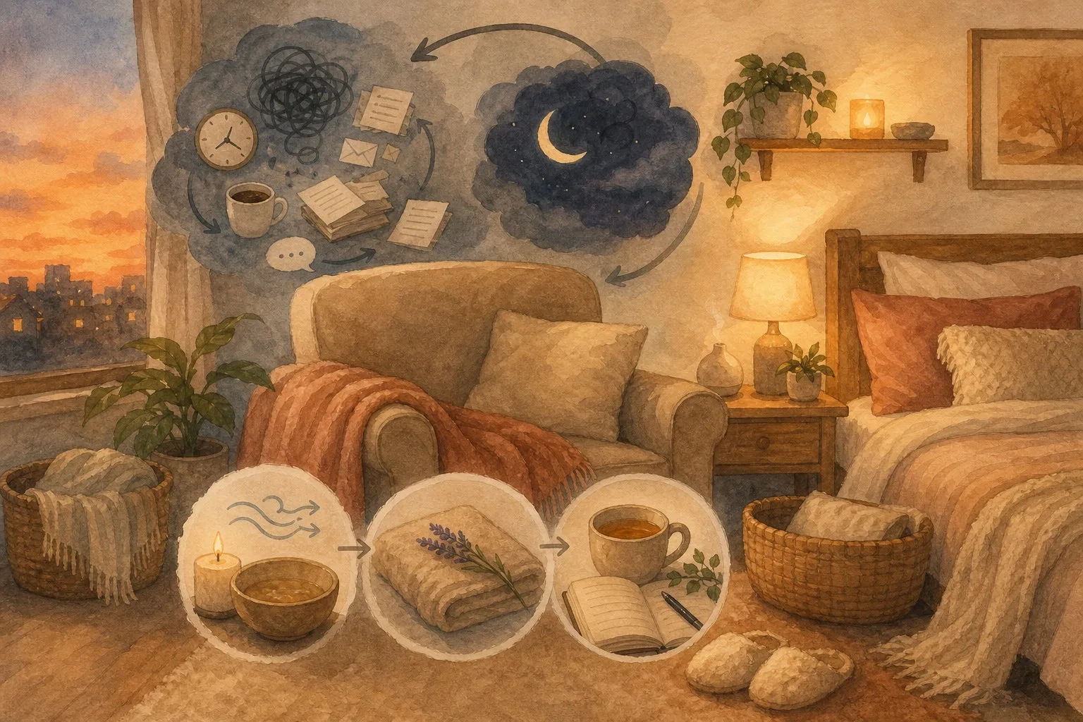 壓力大睡不好？解析情緒與睡眠雙向影響，3招睡前放鬆建立安全感