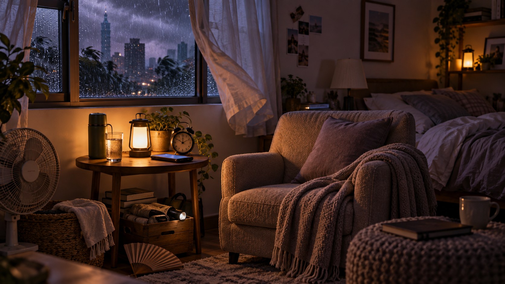 颱風停電夜睡不著?停班前夕焦慮與睡眠解析
