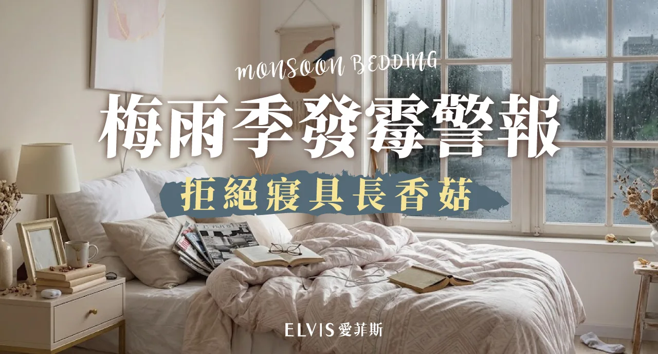 梅雨季寢具沒人蓋也會發霉？濕度警訊自查法